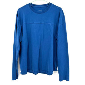 Everlane size Large‎ blue long sleeve t-shirt 100% cotton shirt top